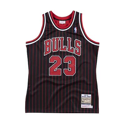 Mitchell Ness Mitchell & Ness NBA Retro Embroidered Jersey Bulls MJ #23 Black 1995/96 AJY4LG19002-CBUBLCK95MJO