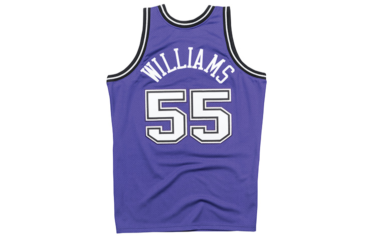 Lookbook Mitchell & Ness NBA复古球衣 国王队98-99赛季Williams蓝色男女款 BA64UY-SKI-L-CAV