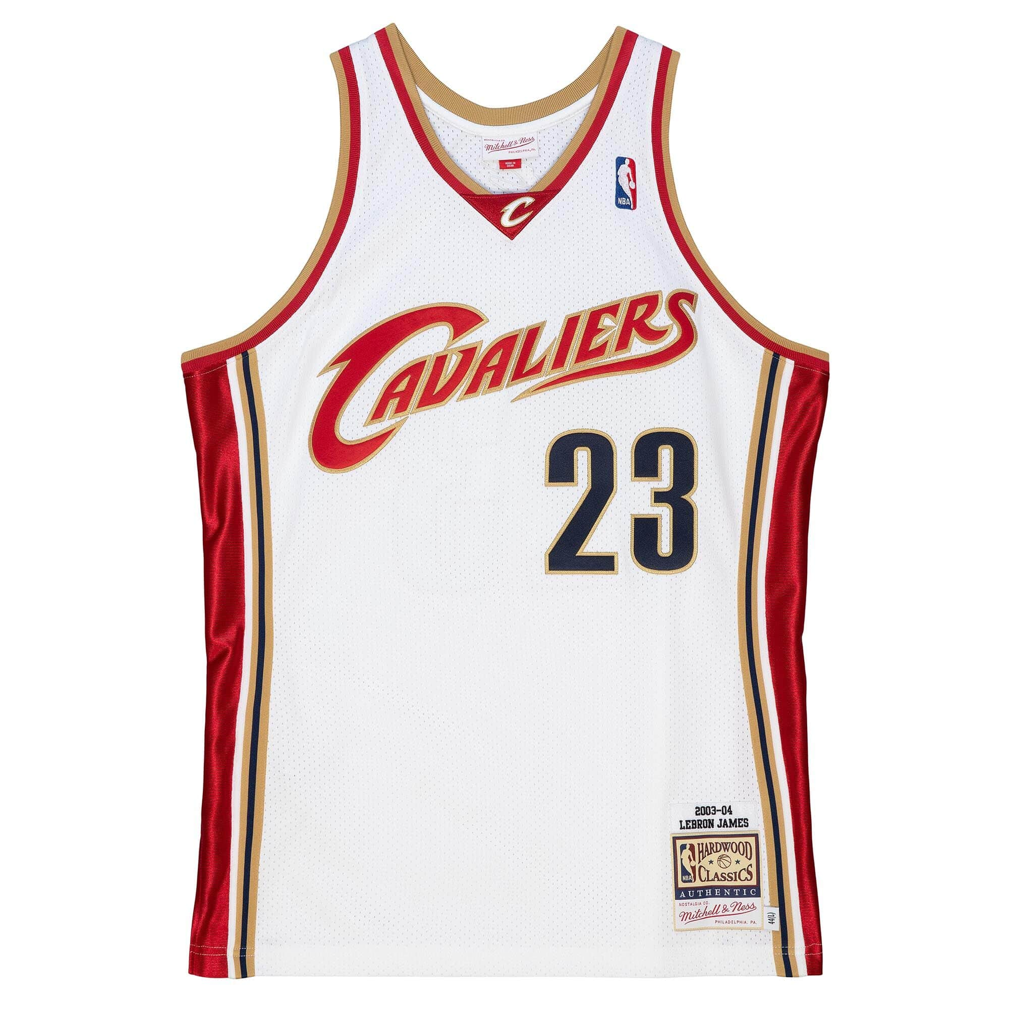 Mitchell Ness Mitchell & Ness NBA Retro Jersey Cavs LeBron James #23 White 03-04 Season AJY4CP19125-CCAWHIT03LJA