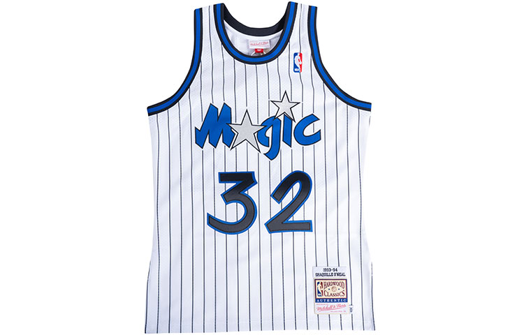 Mitchell Ness Mitchell & Ness NBA Retro Orlando Magic Shaquille O'Neal Jersey White 93-94. AJY4CP19158-OMAWHIT93SON
