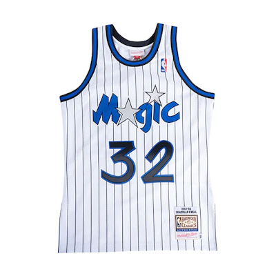 Mitchell Ness Mitchell & Ness NBA Retro Orlando Magic Shaquille O'Neal Jersey White 93-94. AJY4CP19158-OMAWHIT93SON