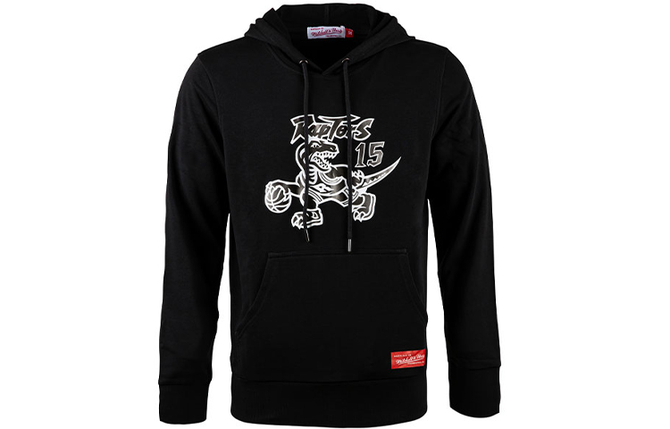 Mitchell Ness Mitchell & Ness NBA Retro Raptors Vince Carter #15 Hoodie Unisex Black MNHD19-15