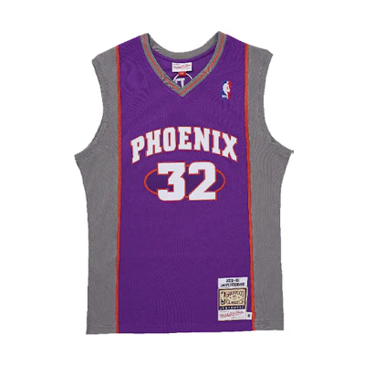 Mitchell Ness Mitchell & Ness NBA Retro Suns Stoudemire #32 Jersey Purple Unisex 02-03 Season. AJY4SB19092-PSUPURP02AST