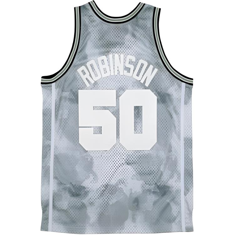 Mitchell Ness Mitchell & Ness NBA Spurs David Robinson #50 98-99 Retro Jersey Grey Unisex. SMJYBW19061-SASLTGY98DRB