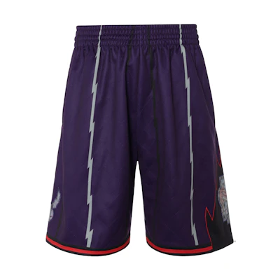 Mitchell Ness Mitchell & Ness NBA Toronto Raptors 98 Season Retro Basketball Shorts Purple. SMSH1200-TRA98PPPPURP