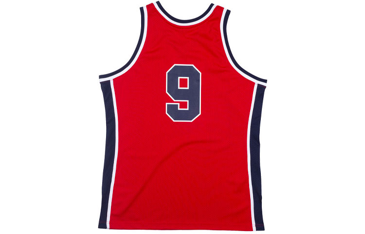 Mitchell Ness Mitchell & Ness NBA USA Dream Team Jordan #9 Red Basketball Jersey AJY4AC19080-USASCAR84MJO 圖 3