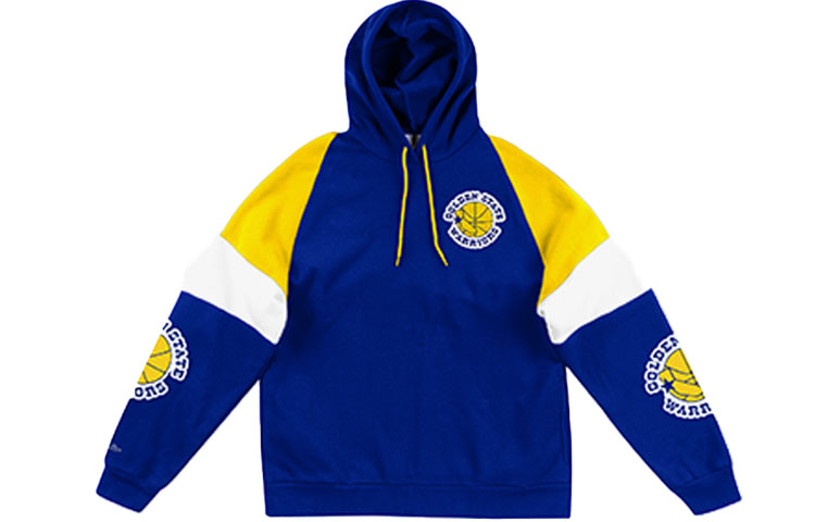 Mitchell Ness Mitchell & Ness NBA Warriors Fleece Pullover Hoodie Grey MN16W12-GSW