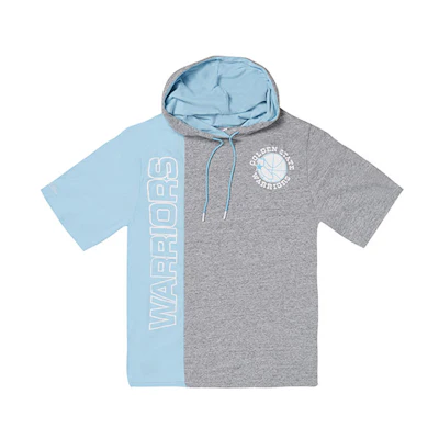 Mitchell Ness Mitchell & Ness NBA Warriors Steph Curry Hoodie Blue Unisex Winter Pullover MNJYFWF22008-NAVY