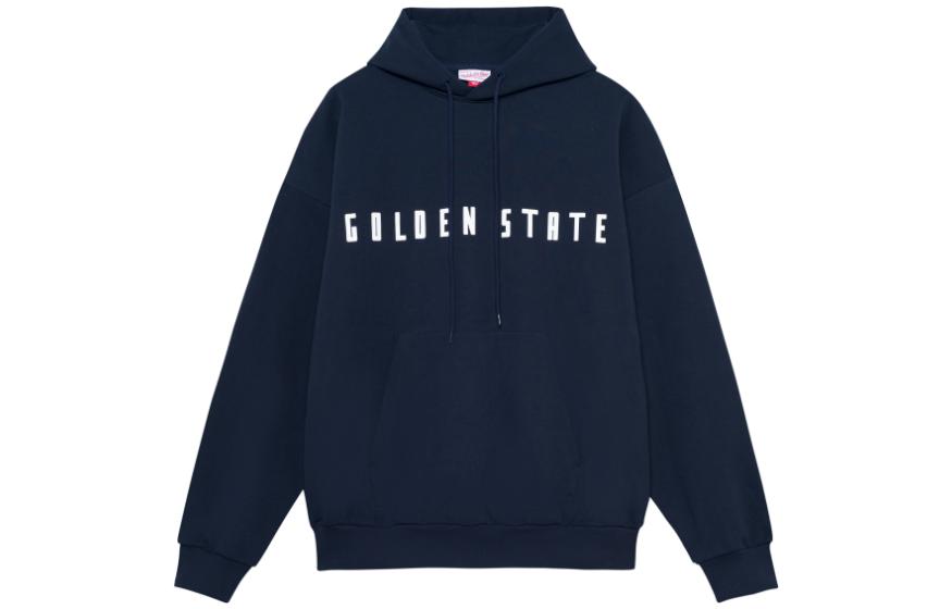 Mitchell Ness Mitchell & Ness Nets Fleece Pullover Letter Print Hoodie Unisex Grey FPHD1040-NJNYYPPPGHRD