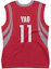 Lookbook Mitchell & Ness NBA x CLOT 联名款红色男子篮球球衣. NNBJBW18069-HRORED104YMI