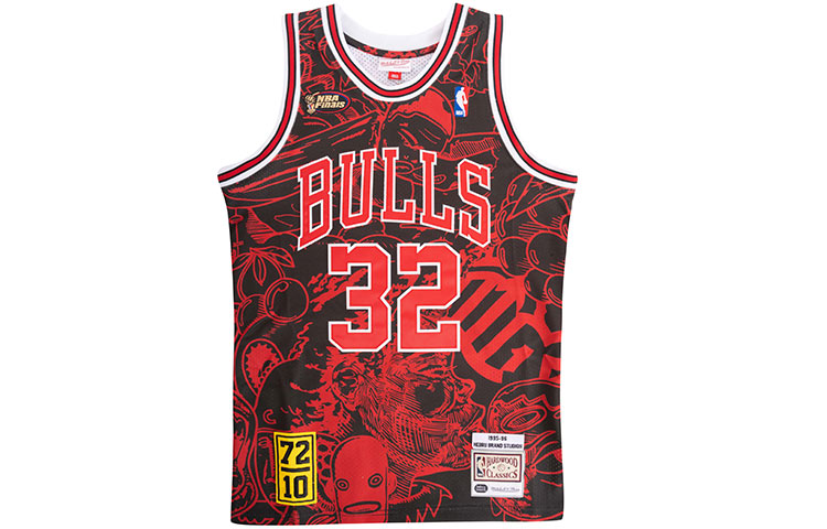 Mitchell Ness Mitchell & Ness NBA Hebru Brantley Bulls 95-96 Retro Basketball Jersey Red. AJY4LF19082-CBUBKRD