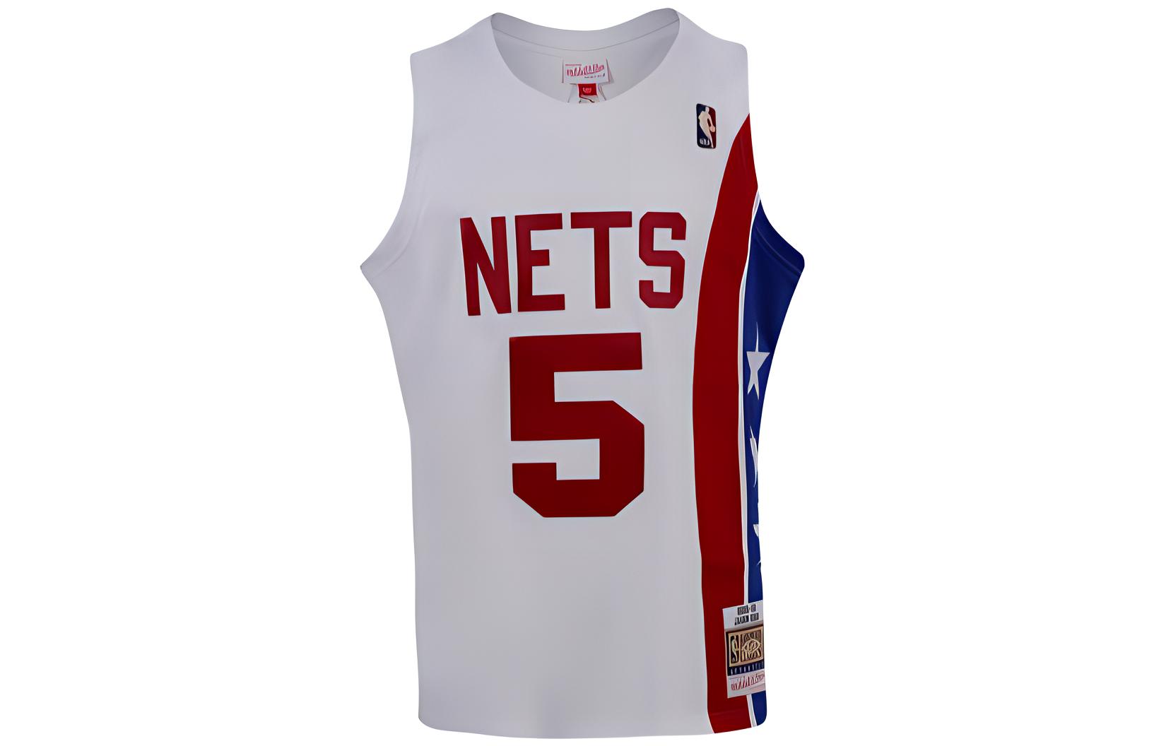 Mitchell Ness Mitchell & Ness Nets Jason Kidd #5 05-06 Retro Basketball Jersey White Men’s AJY44484-NJN05JKIWHIT