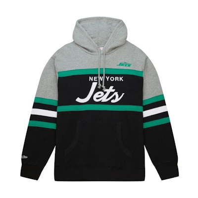 Mitchell Ness Mitchell & Ness New York Jets Green Satin Varsity Jacket for Men OJBF5516-NYJYYPPPKYGN