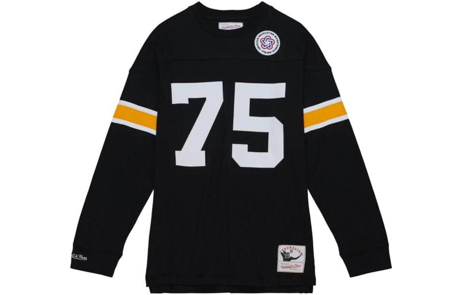 Mitchell Ness Mitchell & Ness Numeric Loose Crewneck Long Sleeve Sweatshirt Black TNNC3402-PST76JGRBLCK