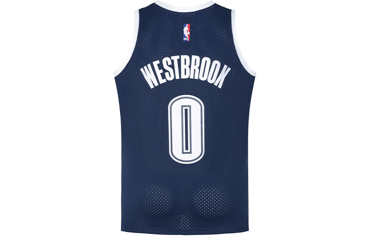 Lookbook ミッチェル＆ネス OKCサンダー NBA 15-16 ウエストブルック #0 レトロ ジャージ ネイビー SMJY4176-OCT15RWSASBL