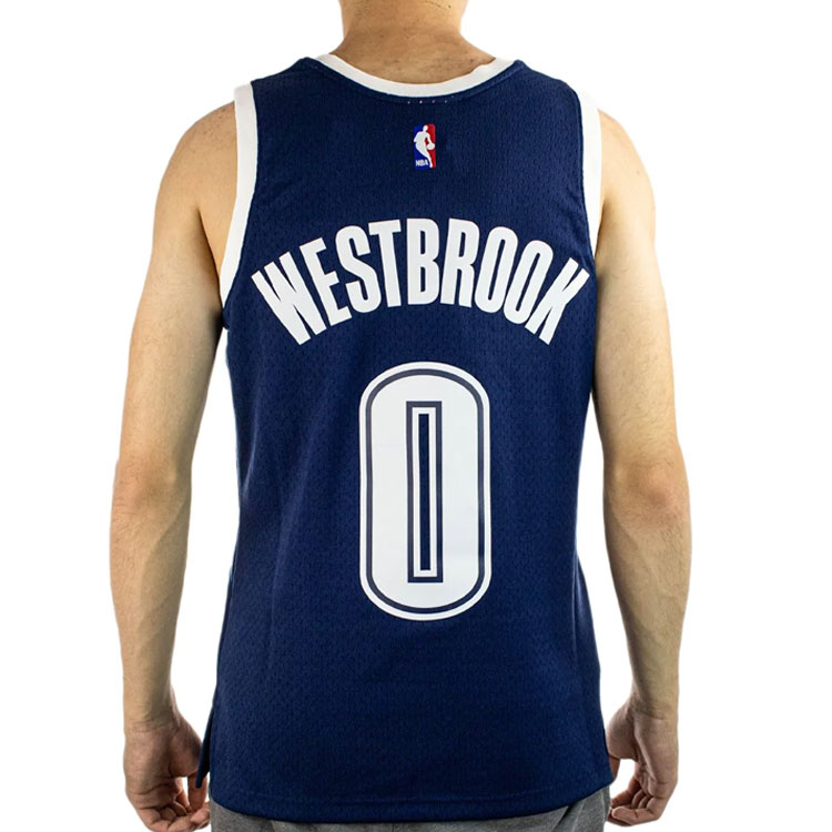 Purchase ミッチェル＆ネス OKCサンダー NBA 15-16 ウエストブルック #0 レトロ ジャージ ネイビー SMJY4176-OCT15RWSASBL