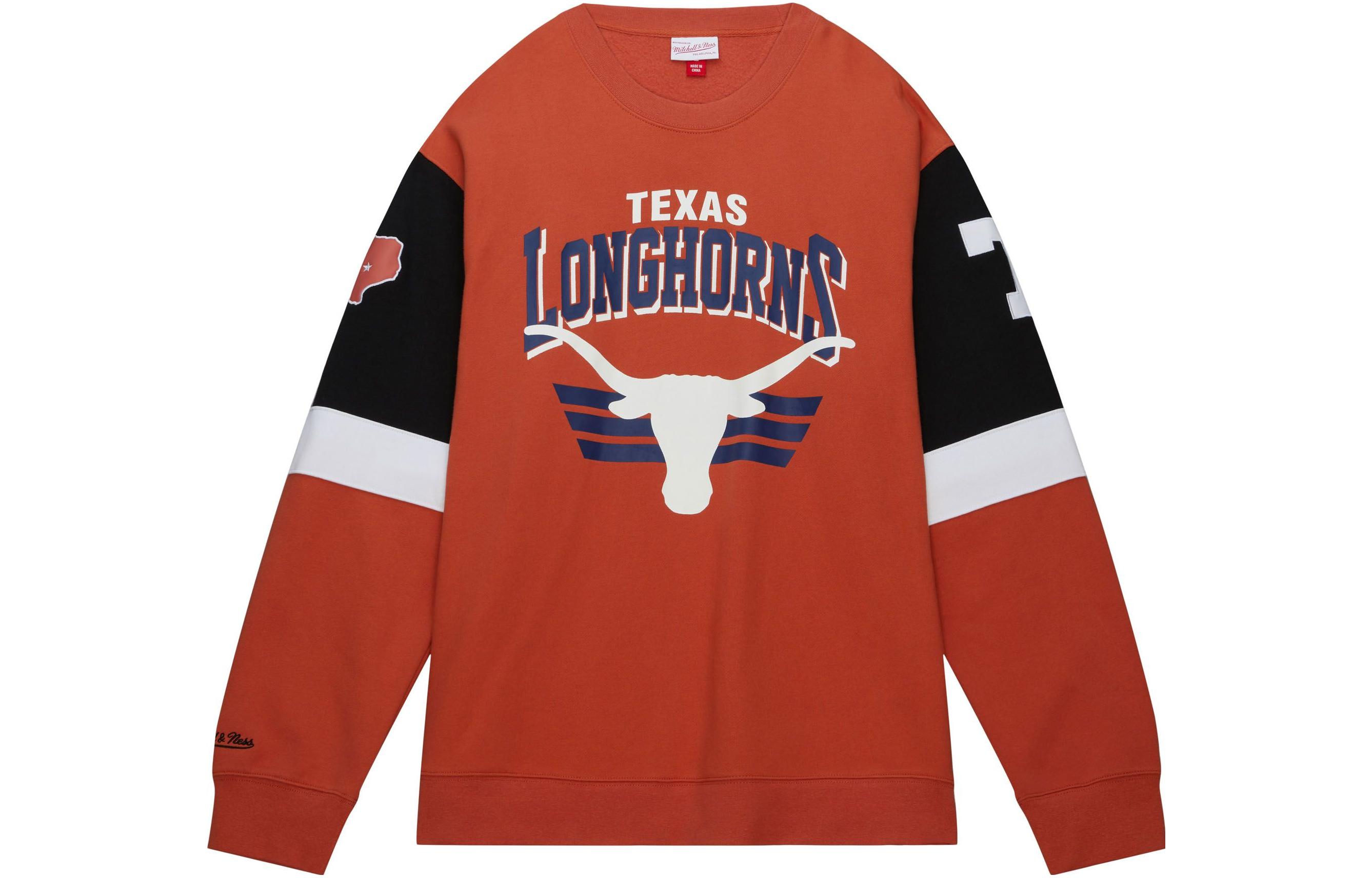 Mitchell Ness Mitchell & Ness Orange Zip-Up Hoodie Jacket with Drawstring OJZP5520-UTAYYPPPBKOR