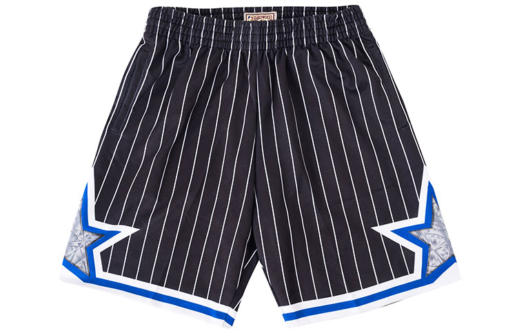 Mitchell Ness Mitchell & Ness Orlando Magic 75th Anniversary 94' Retro Stripe Basketball Shorts Black. SMSH1200-OMA94PPPBLCK