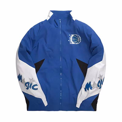 Mitchell Ness Mitchell & Ness Orlando Magic Retro Patchwork Crewneck Sweatshirt Blue FCNKDA18014-OMABLCK