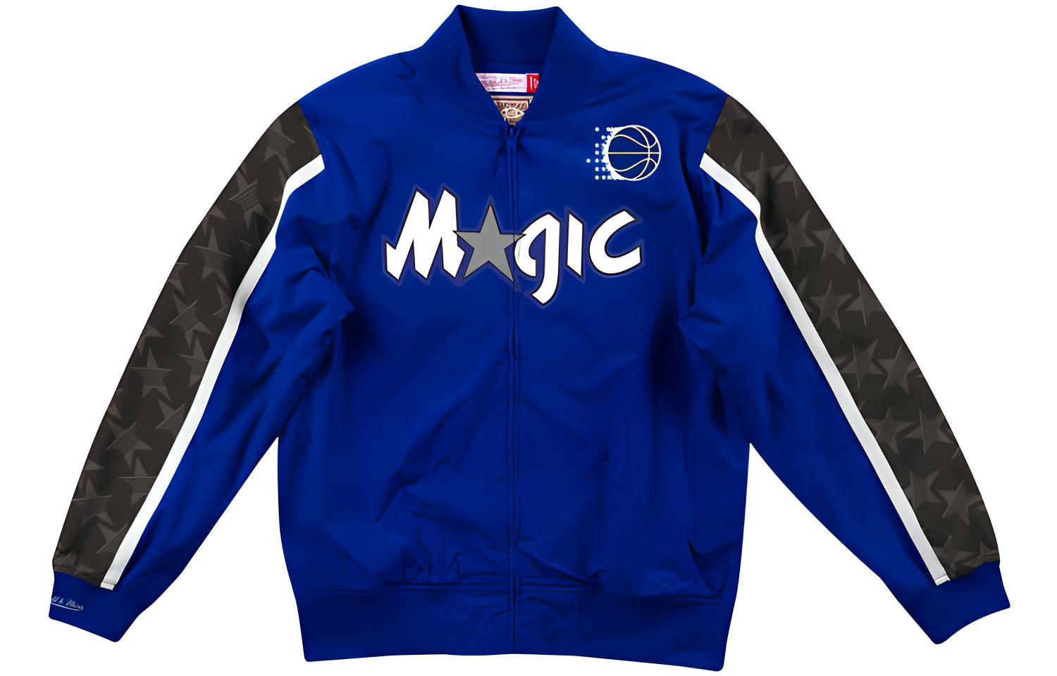 Mitchell Ness Mitchell & Ness Orlando Magic Retro Patchwork Basketball Jacket Blue Unisex WUJKMG18067-OMAROYA