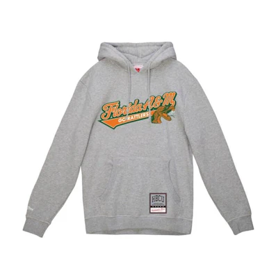 Mitchell Ness Mitchell & Ness Oversized Logo Print Hoodie Black Long Sleeve Pullover FPHD5901-LALYYPPPBLCK