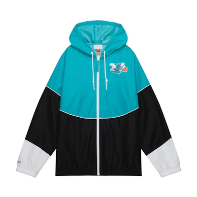 Mitchell Ness Mitchell & Ness Patchwork Lettering Print Zip Hoodie Jacket Men’s Multicolor OJZP5520-BAMYYPPPBKRD