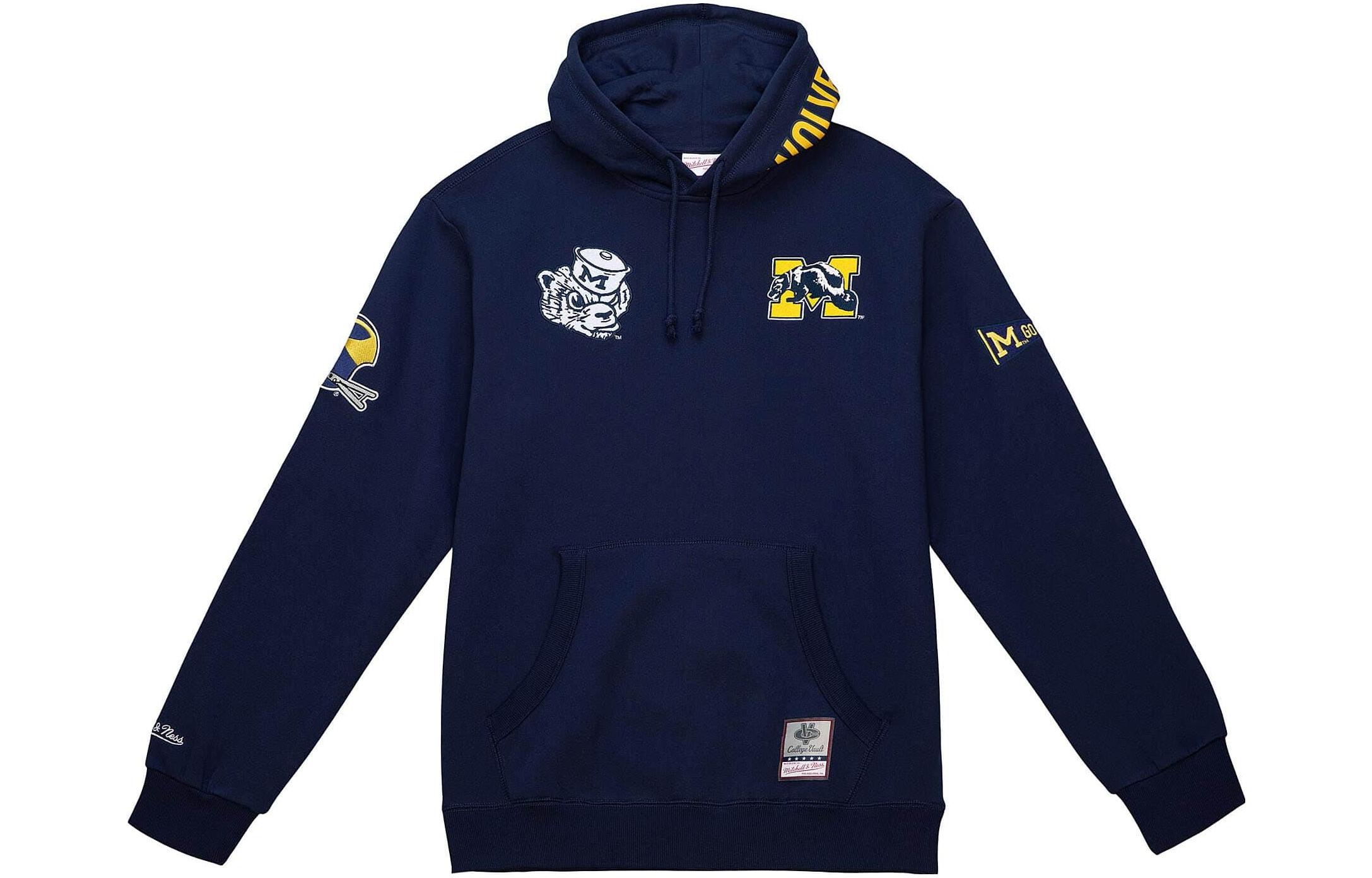 Mitchell Ness Mitchell & Ness Pattern Logo Hoodie Black FPHD4987-P76YYPPPBLCK