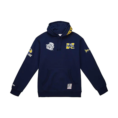 Mitchell Ness Mitchell & Ness Pattern Logo Hoodie Black FPHD4987-P76YYPPPBLCK