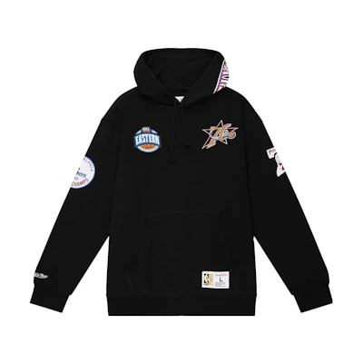 Mitchell Ness Mitchell & Ness Pattern Print Pullover Hoodie Unisex Purple FPHD4987-TRAYYPPPRTPR
