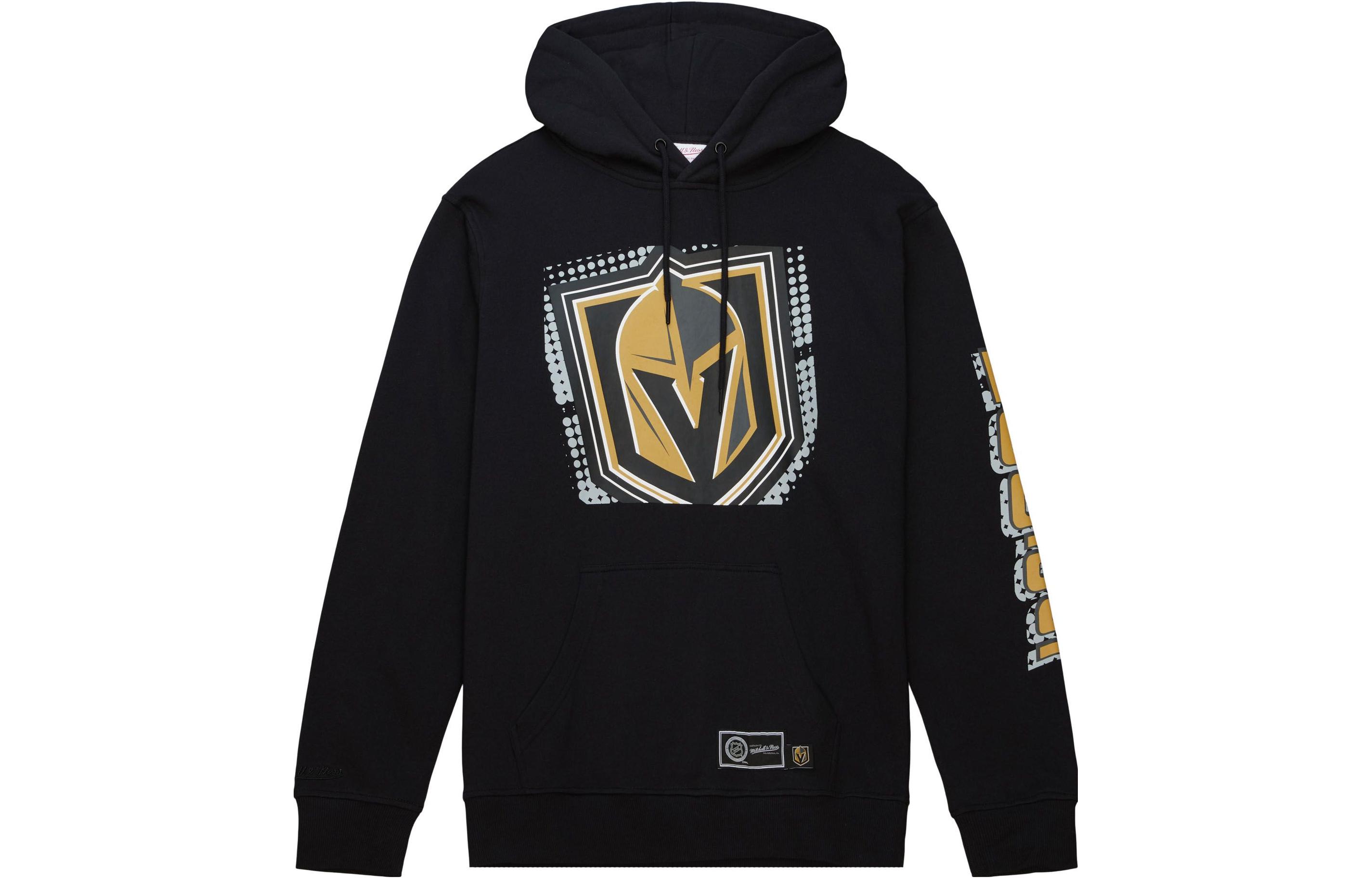 Mitchell Ness Mitchell & Ness Patterned Pullover Loose Fit Hoodie Men’s Black FPHD4987-MHEYYPPPBLCK