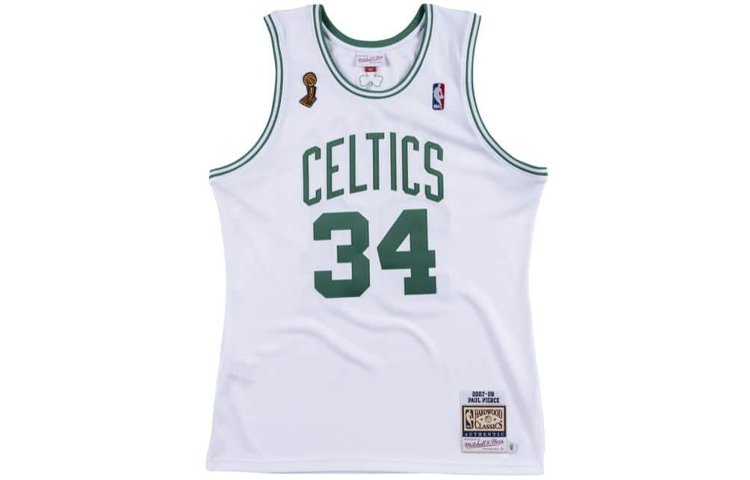 Mitchell Ness Mitchell & Ness Paul Pierce #34 Celtics 07-08 Jersey White Basketball Tank. AJY4AC18059-BCEWHIT07PPI 圖 2
