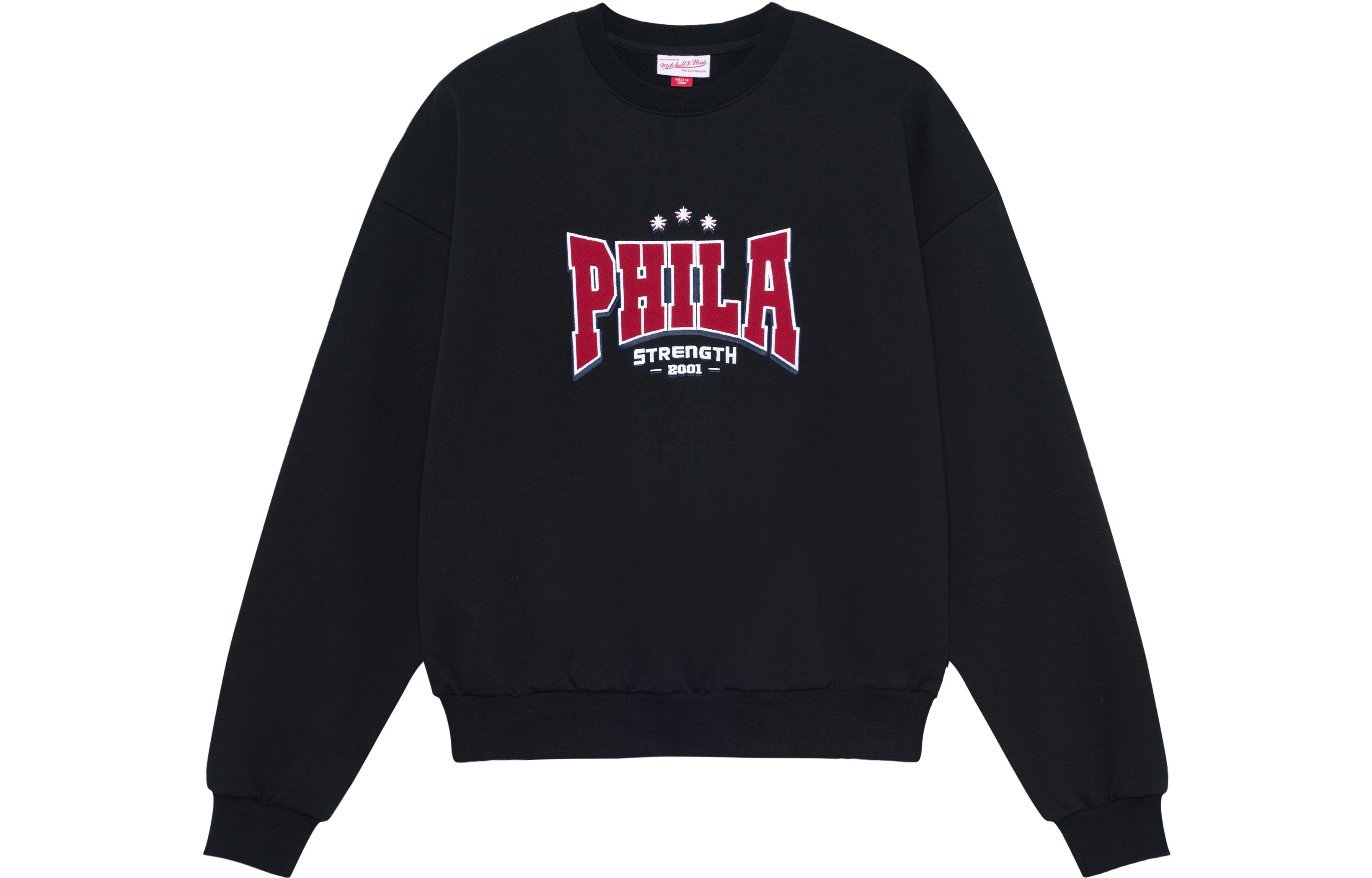 Mitchell Ness Mitchell & Ness Philadelphia 76ers Fleece Hoodie Winter Sweatshirt Blue FPHDAJ19033-P76ROYA