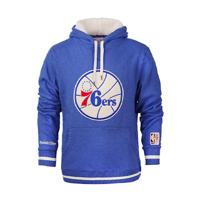 Mitchell Ness Mitchell & Ness Philadelphia 76ers Fleece Pullover Letter Sweatshirt Grey Unisex FPHD1040-P76YYPPPGHRY