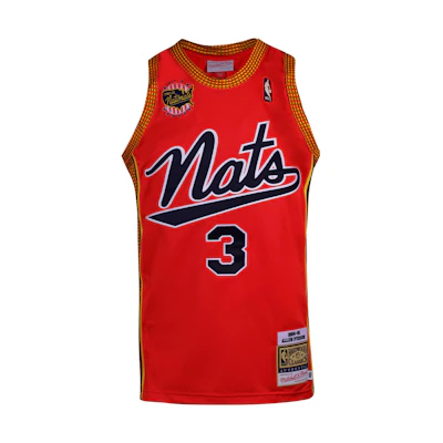 Mitchell Ness Mitchell & Ness Philadelphia 76ers Iverson #3 04-05 Retro Basketball Jersey Red. AJY44485-P7604AIVLTRD