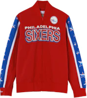 Mitchell Ness Mitchell & Ness Philadelphia 76ers Retro Patchwork Basketball Jacket Red Unisex WUJKMG18067-P76SCAR Mitchell Ness Mitchell & Ness Philadelphia 76ers Retro Patchwork Basketball Jacket Red Unisex WUJKMG18067-P76SCAR