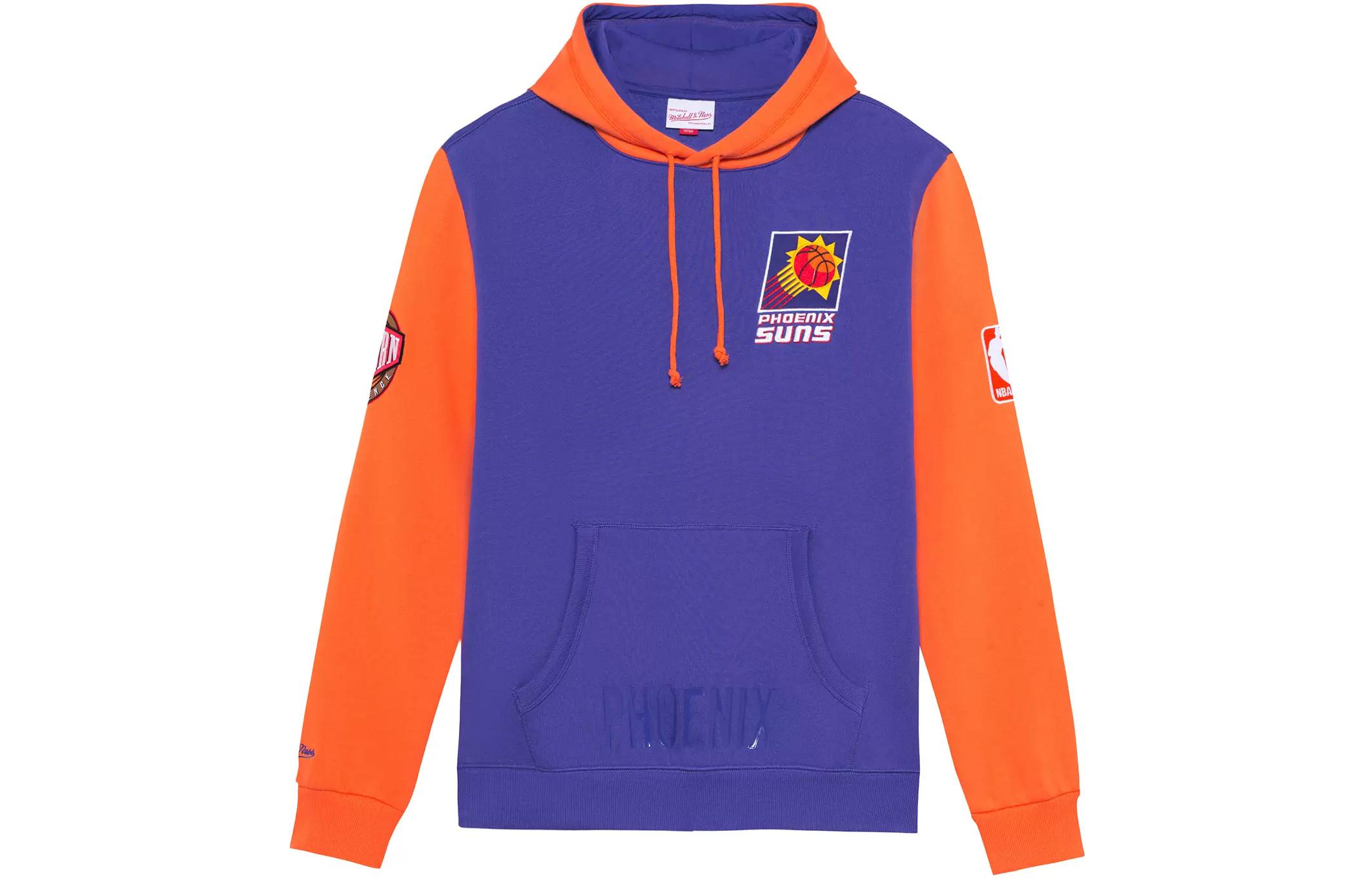 Mitchell Ness Mitchell & Ness Phoenix Suns Team Logo Patchwork Hoodie Jacket Purple Unisex OJPO5379-PSUYYPPPPURP