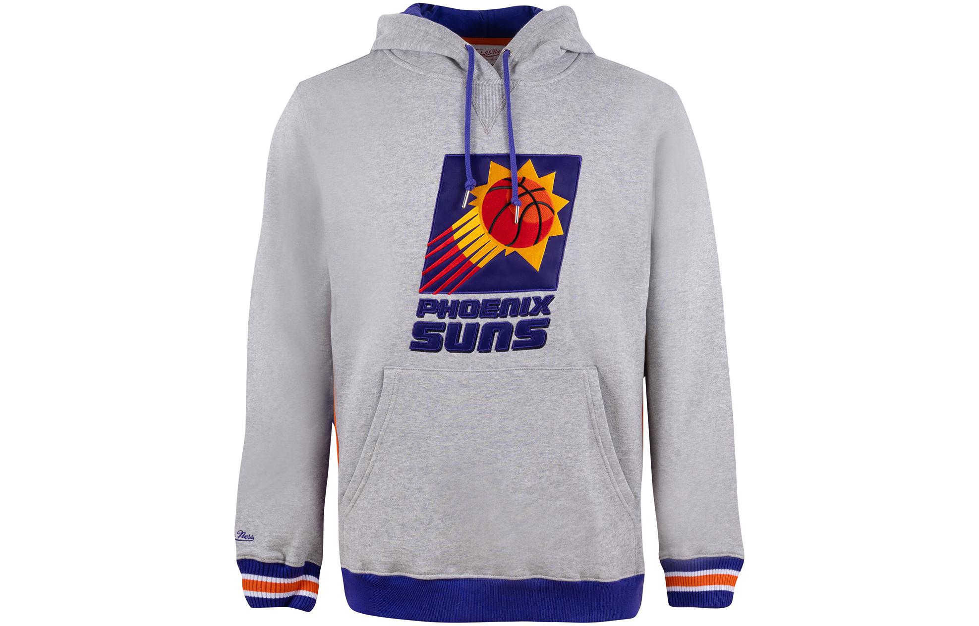 Mitchell Ness Mitchell & Ness Pistons Logo Embroidered Colorblock Hoodie Teal Unisex FPHD5378-DPIYYPPPTEAL