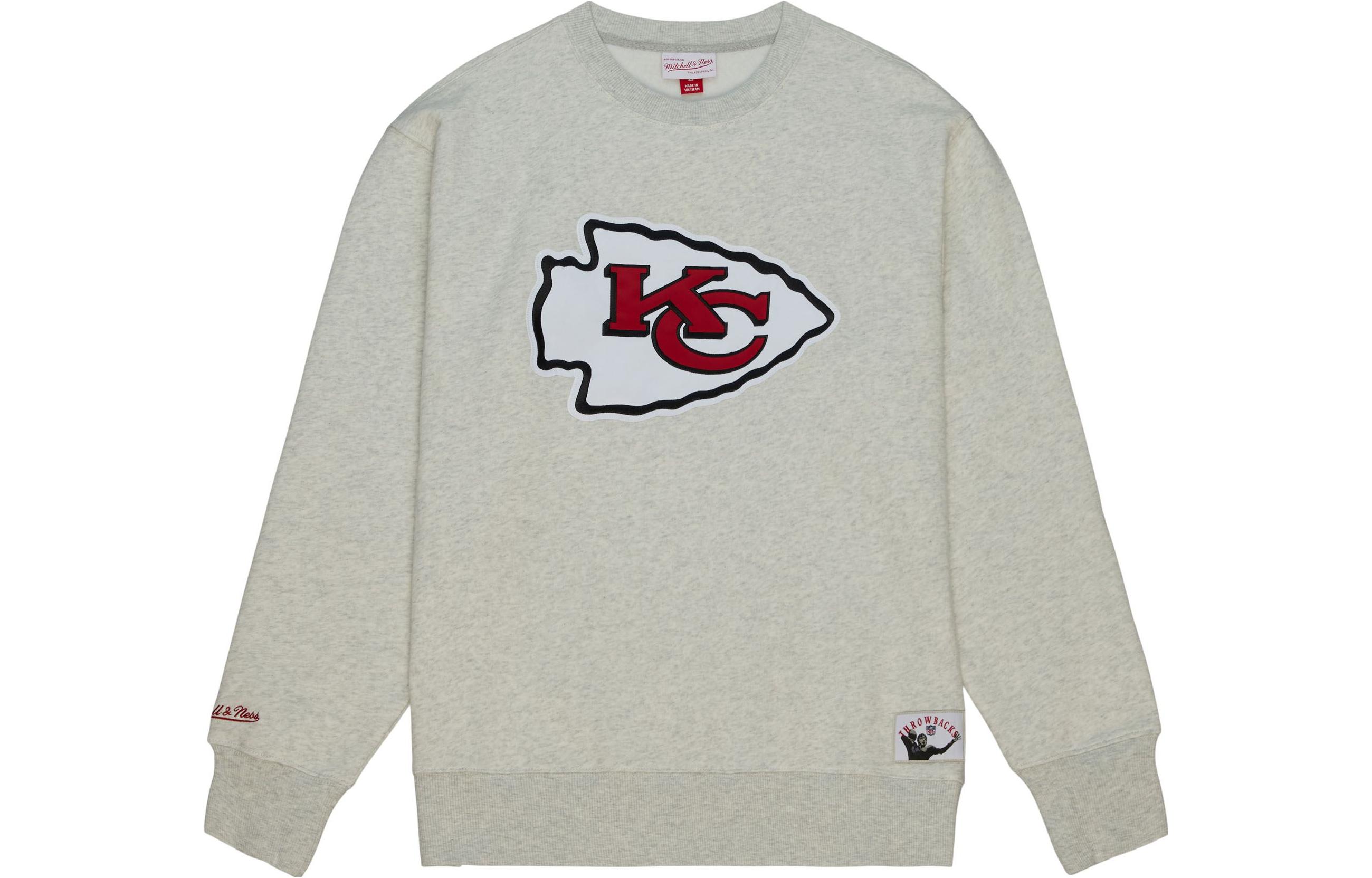 Mitchell Ness Mitchell & Ness Playoff Win 20 Vintage Kansas City Chiefs Red Crewneck Sweatshirt FCPO6736KCCYYPPPSCHT
