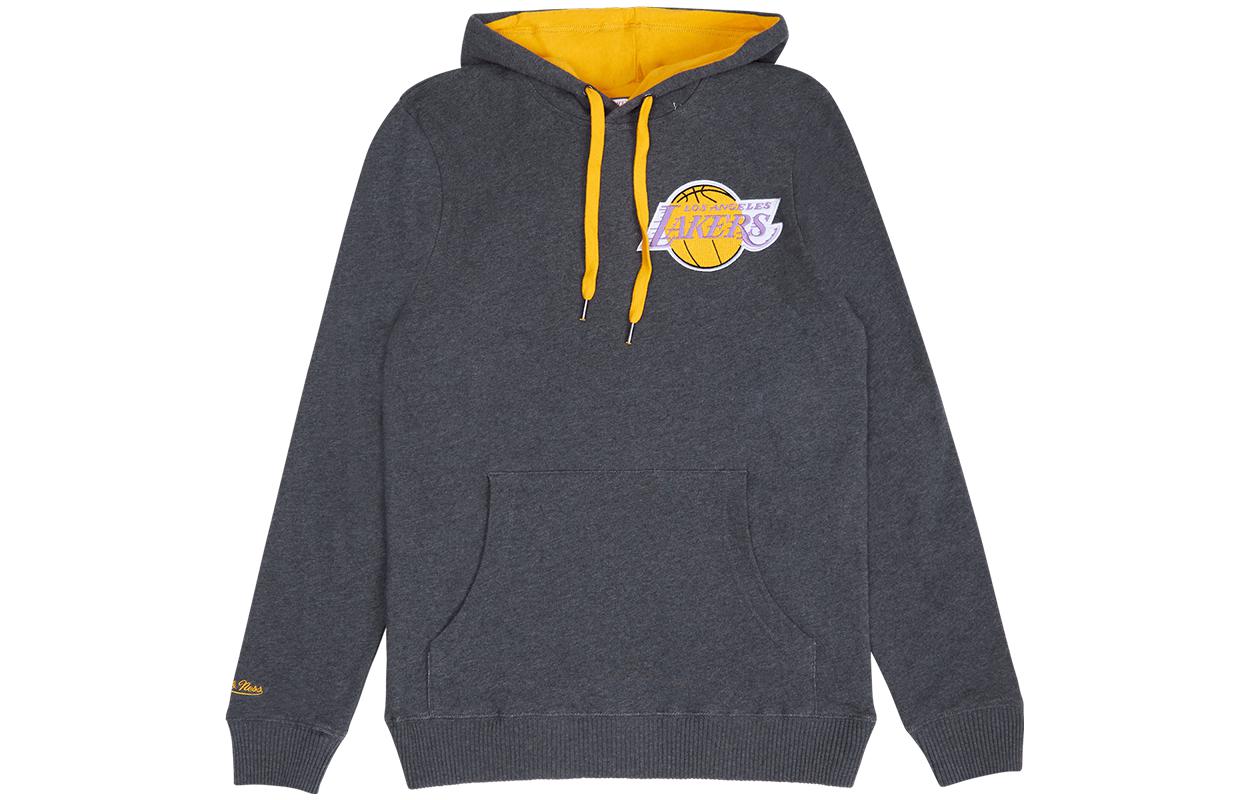 Mitchell Ness Mitchell & Ness Pullover Letter Print Hoodie Unisex Black FPHDBW18063-P76BLCK