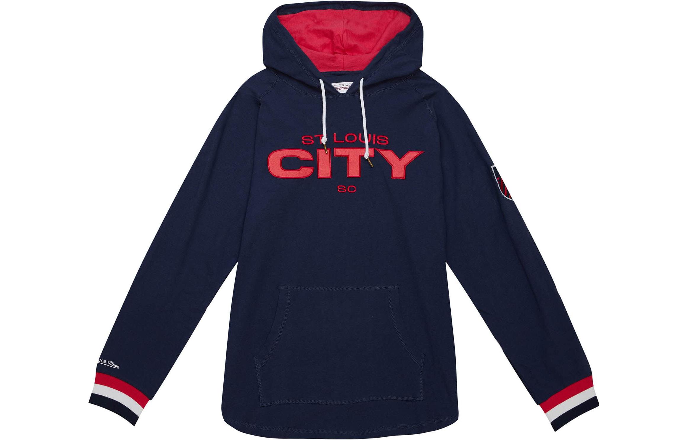 Mitchell Ness Mitchell & Ness Pullover Hoodie Solid Letter Print Navy Blue THOD4999-SLIYYPPPNAVY