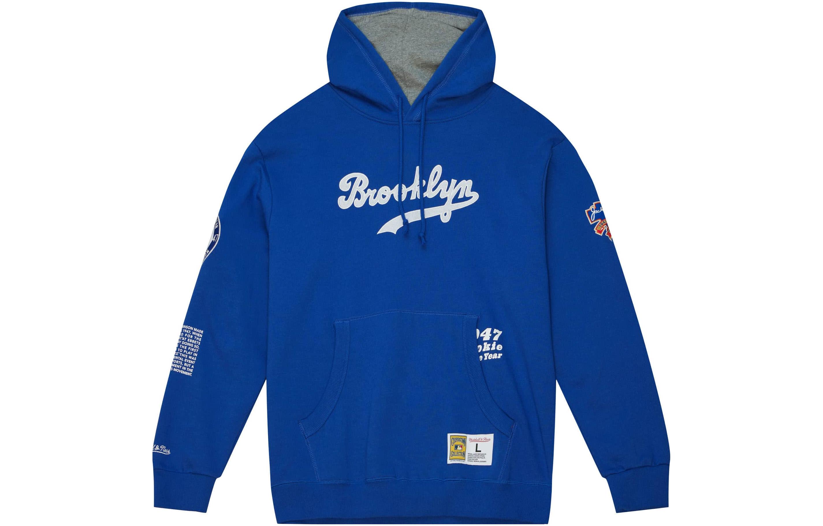 Mitchell Ness Mitchell & Ness Purple Badge Embroidered Hoodie FPHD4987-LALYYPPPPURP