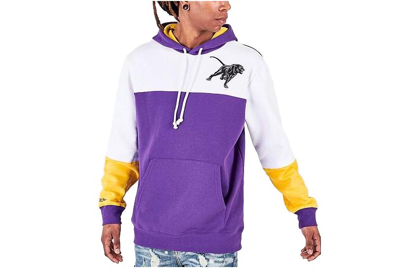 Mitchell Ness Mitchell & Ness Purple Hoodie with Alphabet Animal Print FPHD5514-LSUYYPPPPURP