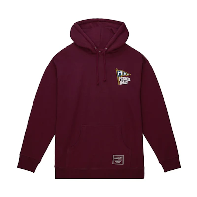 Mitchell Ness Mitchell & Ness Purple Letter Print Patchwork Long Sleeve Jacket OJBF1178-UJAYYPPPPURP