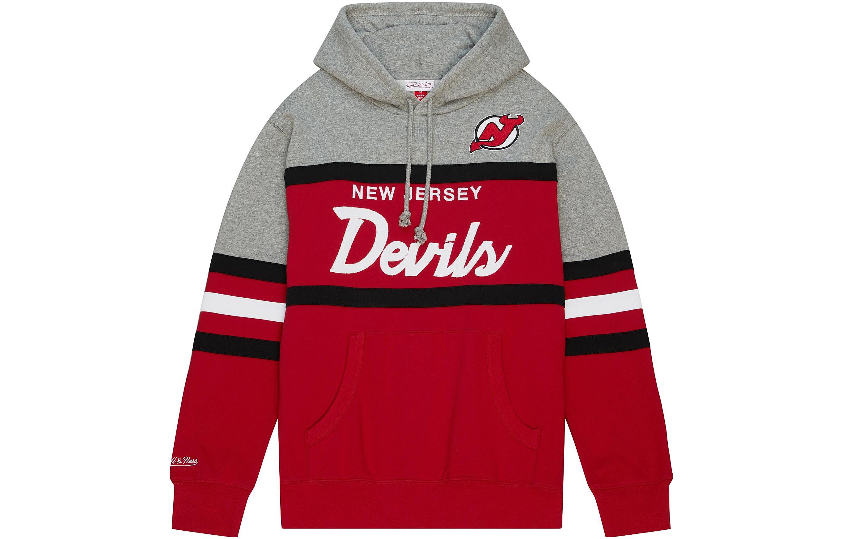 Mitchell Ness Mitchell & Ness Red Baseball Collar Loose Fit Long Sleeve Jacket OJBF3413-TBBYYPPPSCAR