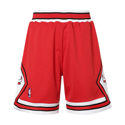 Mitchell Ness Mitchell & Ness Red Chicago Bulls 97 Premium Basketball Shorts for Men 369P-3B5-97CBU