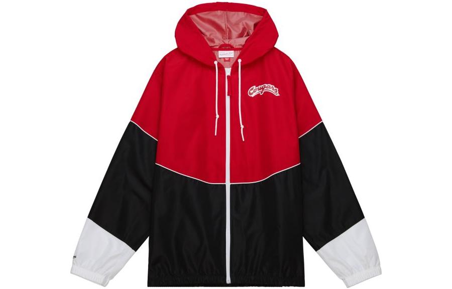 Mitchell Ness Mitchell & Ness Red Crewneck Loose Fit Letter Long Sleeve Sweatshirt FCPO6736-PPHYYPPPDRHT