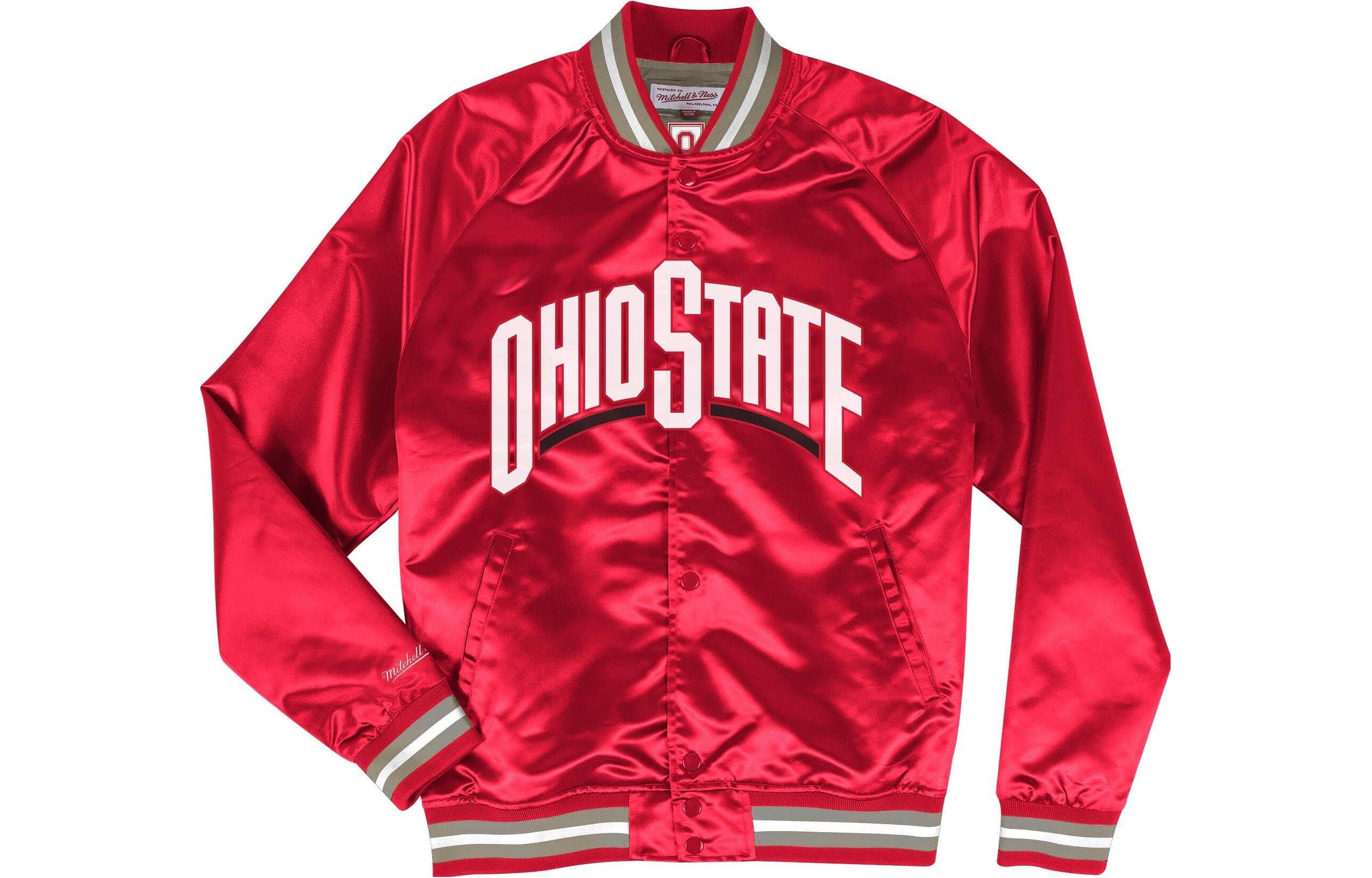 Mitchell Ness Mitchell & Ness Red Crewneck Letter Print Jacket STJKSC19071-OSTSCAR