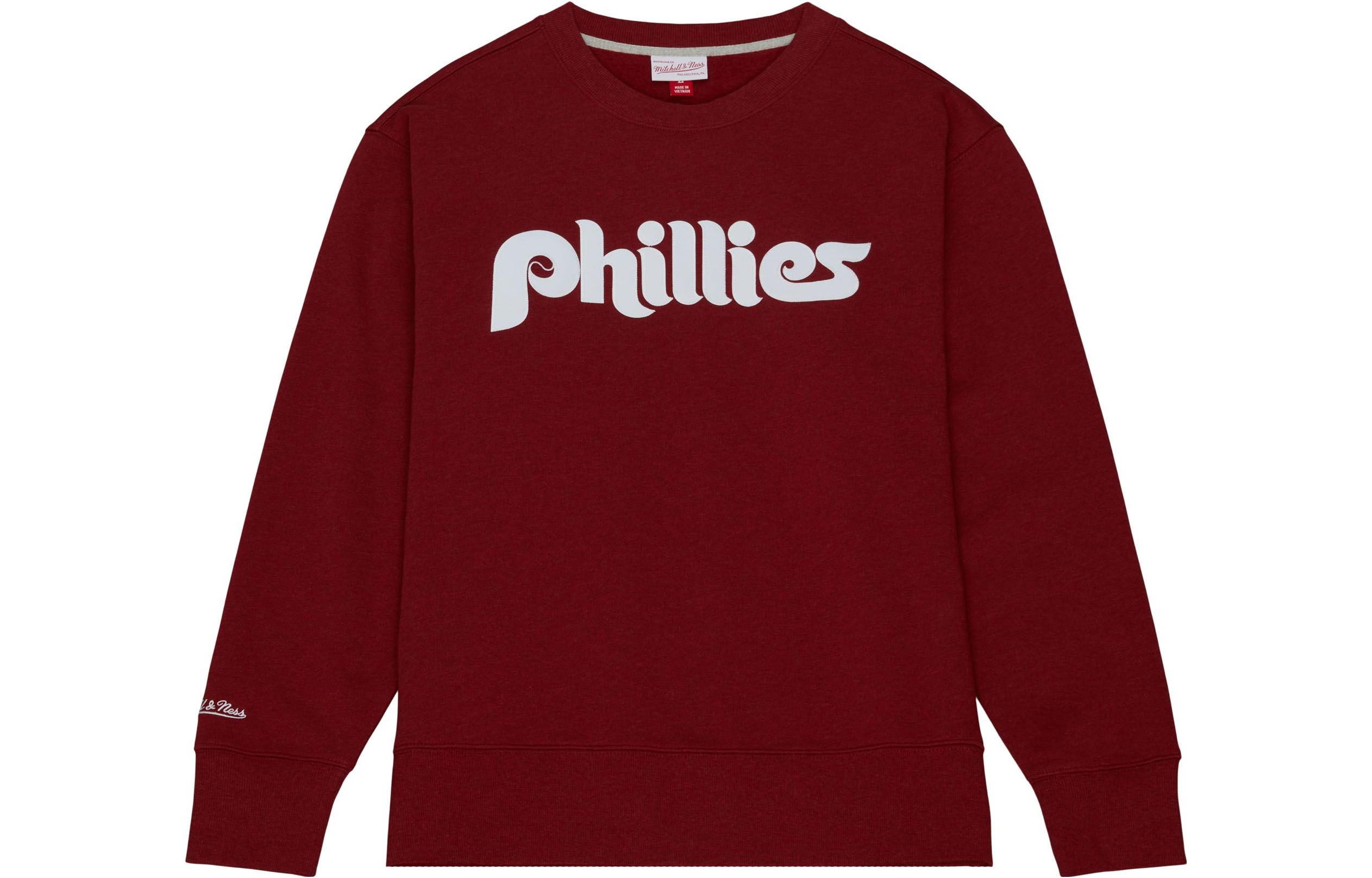 Mitchell Ness Mitchell & Ness Red Crewneck Sweatshirt with Graphic Print for Men BMLNBW19154-MNNRED1