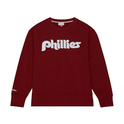 Mitchell Ness Mitchell & Ness Red Crewneck Sweatshirt with Graphic Print for Men BMLNBW19154-MNNRED1
