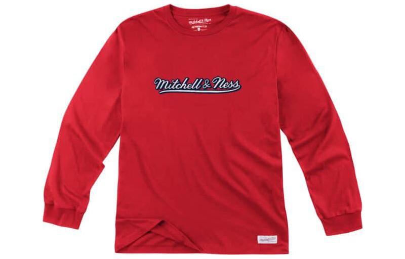 Mitchell Ness Mitchell & Ness Red Embroidered Logo Pullover Hoodie MN16H25-RED